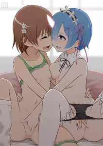 Page 14 of レムと美琴のレズバトル - preview thumbnail