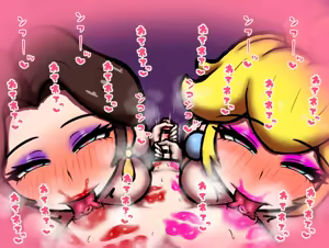 Page 3 of Peach-hime & Pauline chikubi name ryoute koki - preview thumbnail