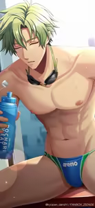 Page 11 of プールサイドで休憩する草薙 - preview thumbnail