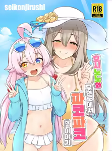 HoshiNono to Mujintou de Pacopaco Suru Hanashi | 호시노노와 무인도에서 파코파코하는 이야기 - hentai manga cover image