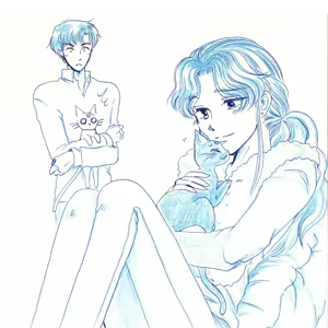 Page 124 of Sailor moon art compilation - preview thumbnail