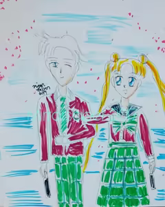 Page 206 of Sailor moon art compilation - preview thumbnail