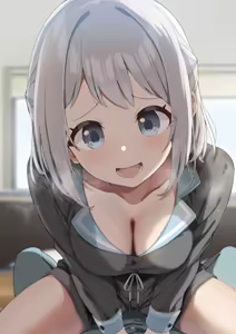 Page 2 of 朝っぱらからはみ出しまくってくる葛城さんセリフなし版 - preview thumbnail