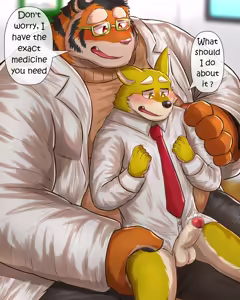 Page 4 of Mr. Tiger, the School Nurse - preview thumbnail
