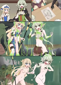 Page 9 of High Elf Archer & Priestess whose clothes were melted by slime - preview thumbnail