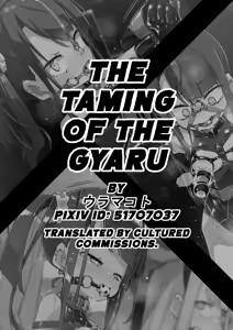 The Taming of the Gyaru - hentai manga cover image