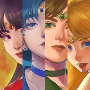 Page 14 of sailor moon art compilation - preview thumbnail