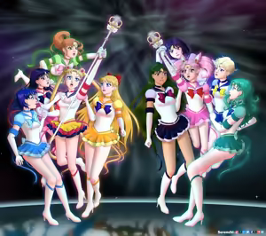 Page 41 of sailor moon art compilation - preview thumbnail
