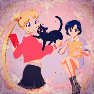 Page 45 of sailor moon art compilation - preview thumbnail