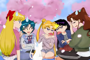Page 11 of sailor moon art compilation - preview thumbnail