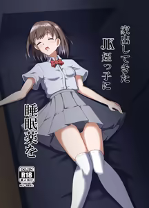 Iede Shite Kita JK Mei-kko ni Suiminyaku o - hentai manga cover image