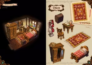 Page 45 of The Art Of Little Goody Two Shoes - Official Game Artbook - preview thumbnail