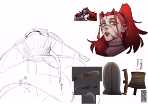 Page 56 of Random Sketches and WIPs - preview thumbnail
