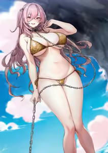 Page 34 of Ougata Inu Mitai na Kanojo 2 ~Beach de Kin Bikini Hen~ - preview thumbnail