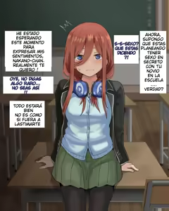 Page 3 of 3／5 Ryoujoku - Nakano Miku ~Netorare~ | Violación a la 3ra de las 5 Hermanas - Miku Nakano ~Netorare~ - preview thumbnail