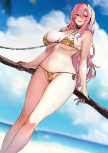 Page 3 of Ougata Inu Mitai na Kanojo 2 ~Beach de Kin Bikini Hen~ | 大型犬一样的女友 ～沙滩金色比基尼篇～ - preview thumbnail