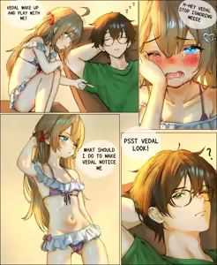 Page 3 of Swimsuit Neuro Short Comic - preview thumbnail