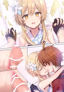 Page 33 of Tarutariya ni joushiki kaihen suimin o kakerare, ecchi shoubu shite kureru Hotaru-chan no ecchi manga ③ (Genshin Impact) | 被达达利亚用常识改变催眠，并与其展开H对决的荧色色漫画 - preview thumbnail
