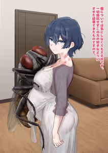 Page 8 of 1 dot migi ni zurashite kudasai-人妻は巨大バエたちの苗床となる - preview thumbnail