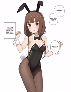 Iino Miko Bunny Girl Photoshoot - hentai manga cover image