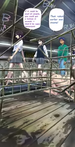 I tried going into a stall during a tour of the livestock barn - hentai manga cover image