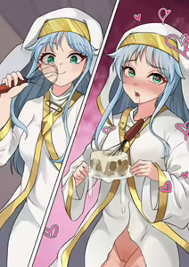 当麻~收下我茵蒂克丝的爱液蛋糕吧 - hentai manga cover image