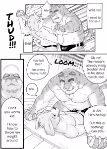 Page 46 of ケモおっさんと布団の上でプロレスごっこ | Futon Pro Wrestling League - preview thumbnail