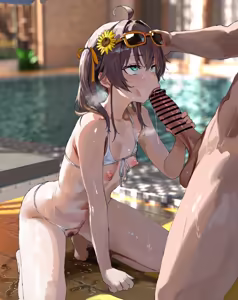 Page 2 of 水着まちゅりとプールで野外青姦フェラなかだし交尾CG集❤ - preview thumbnail