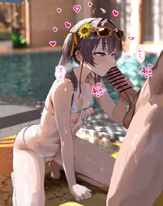 Page 92 of 水着まちゅりとプールで野外青姦フェラなかだし交尾CG集❤ - preview thumbnail