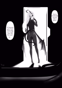 Page 24 of Chikyuugai Seimeitai (Succubus) ni Kiseitai o Ochinchin ni Uetsukerareru Ohanashi | A story about an extra terrestrial life form (succubus) implanting a parasite onto your penis (decensored) - preview thumbnail