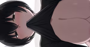 覆いかぶさってくるショートちゃん - hentai manga cover image