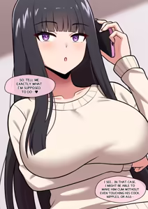 Page 14 of A story where Mizuki makes him pathetically ejaculate while leaking urine, all while he's forced to wear a spiked chastity belt. - preview thumbnail