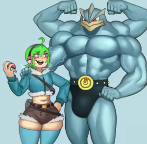 Mina"Doki"Hart X Machamp — hentai manga cover on Fhentai