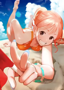ビーチフラッグでポロリする星野 — hentai manga cover on Fhentai