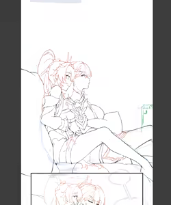 Page 9 of 【百合[付いてます]注意!!】 崩壊3rd ・キアナ×芽衣（新年） - preview thumbnail