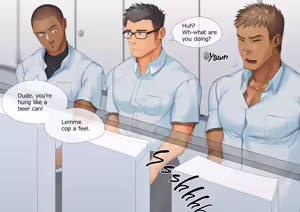 The man with glasses is unexpectedly big cocks - hentai manga cover image