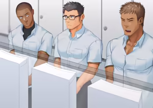 Page 19 of The man with glasses is unexpectedly big cocks - preview thumbnail