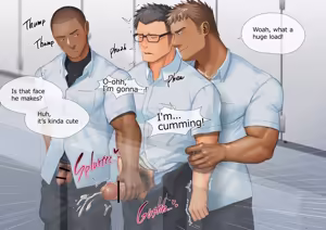 Page 5 of The man with glasses is unexpectedly big cocks - preview thumbnail