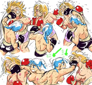 Page 4 of Girl vs Girl Boxing Match 4 by Taiji - preview thumbnail
