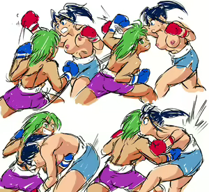 Page 5 of Girl vs Girl Boxing Match 4 by Taiji - preview thumbnail