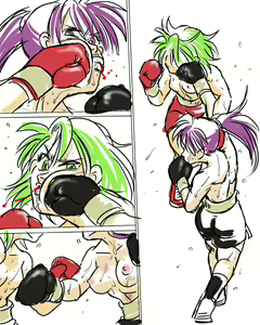 Page 8 of Girl vs Girl Boxing Match 4 by Taiji - preview thumbnail