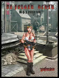 Page 22 of Nazi girl with STG-44 & bondage - preview thumbnail