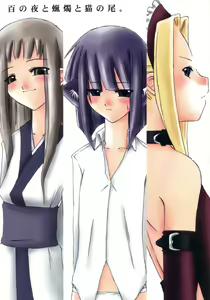 Hyaku no yoru to rousoku to neko no o - hentai manga cover image