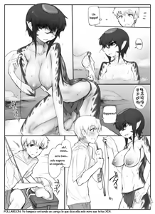 Page 3 of Danna no Fuzai de Karada o Moteamashiteru Hitozuma Kappa wa Kyuuri Wataseba Kantan ni Yareru | The Wife Kappa Trades Her Body for a Cucumber when Her Husband is Away - preview thumbnail