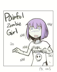 Painful Zombie Girl — hentai manga cover on Fhentai