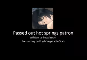 Passed Out Hot Springs Patron - hentai manga cover image