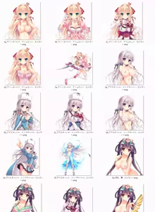 Love Love ♥ Princess ~Ohime-sama ga Ippai! Motto Ecchi na Harem Seikatsu!!~ Character Set - hentai manga cover image