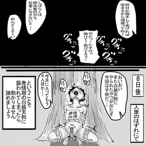 Page 9 of Hatsujouki no Momiji-chan ni Osowareta Toki no Taishohou - preview thumbnail