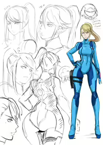 Butcha-U Samus CG + Bonus Pics/Sketches — hentai manga cover on Fhentai
