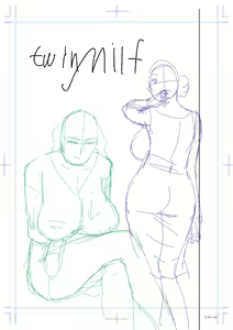 Page 141 of twin Milf Color Page Hokan Pack - preview thumbnail